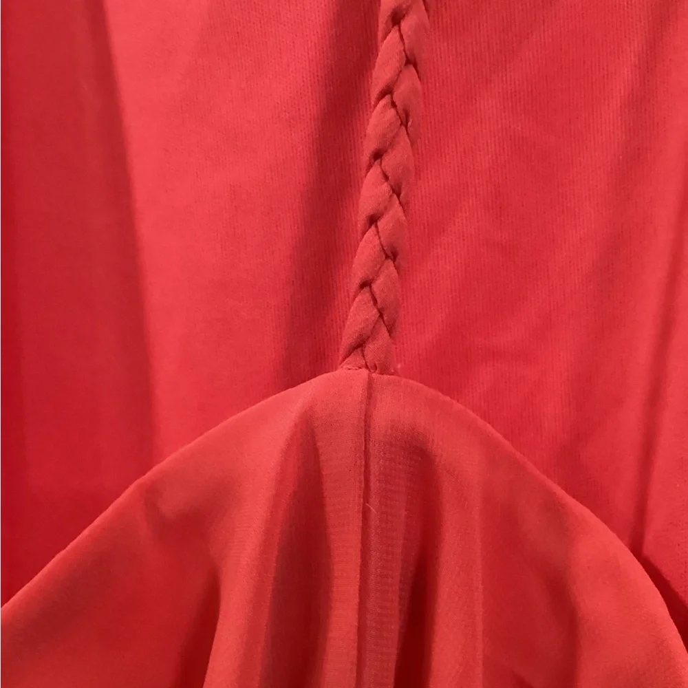 Aqua braided back mid dress S - Picture 5 of 8